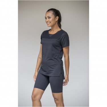 Logo trade promotional products image of: Borax short sleeve women's GRS recycled cool fit t-shirt