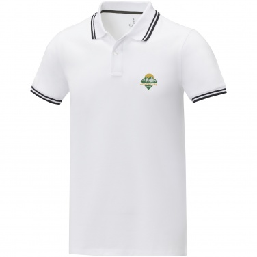 Logo trade business gift photo of: Amarago short sleeve men's tipping polo