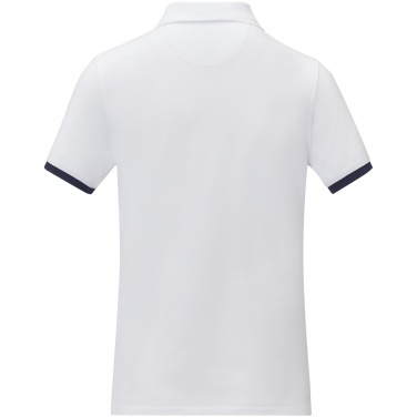 Logo trade promotional giveaways picture of: Morgan short sleeve women's duotone polo