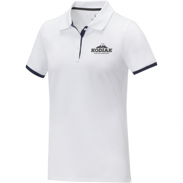 Logo trade corporate gift photo of: Morgan short sleeve women's duotone polo