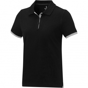 Logo trade advertising products picture of: Morgan short sleeve women's duotone polo