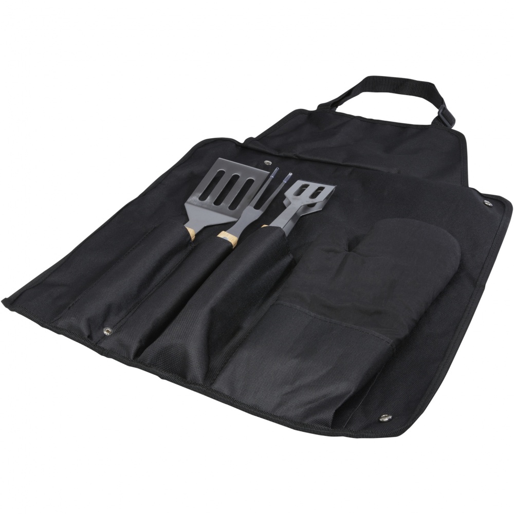 Logotrade corporate gift image of: Gril 3-piece BBQ tools set and glove 