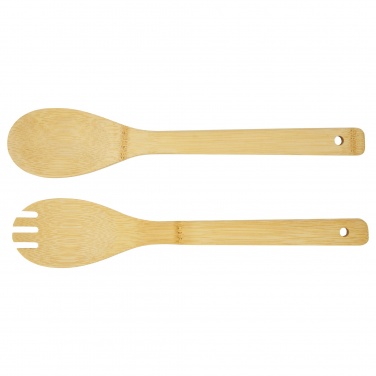 Logo trade promotional giveaways image of: Argulls bamboo salad bowl and tools