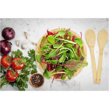 Logo trade corporate gifts picture of: Argulls bamboo salad bowl and tools