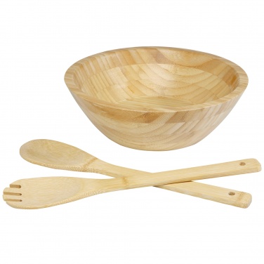 Logo trade business gift photo of: Argulls bamboo salad bowl and tools