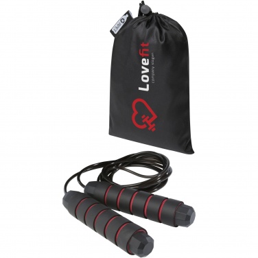Logo trade promotional items image of: Austin soft skipping rope in recycled PET pouch