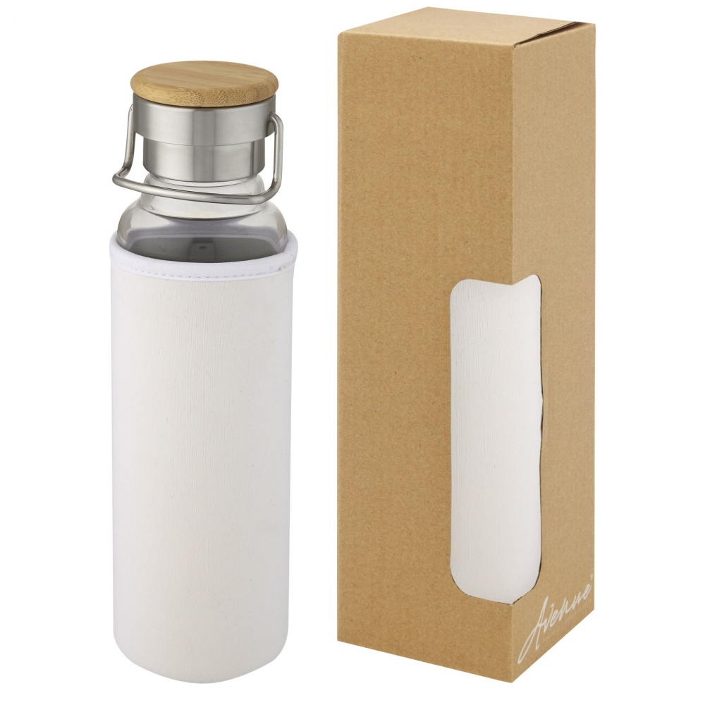 Logo trade promotional gift photo of: Thor 660 ml glass bottle with neoprene sleeve