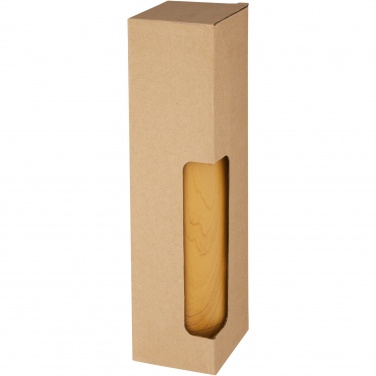 Logotrade advertising product image of: Cove 500 ml vacuum insulated stainless steel bottle with wood print