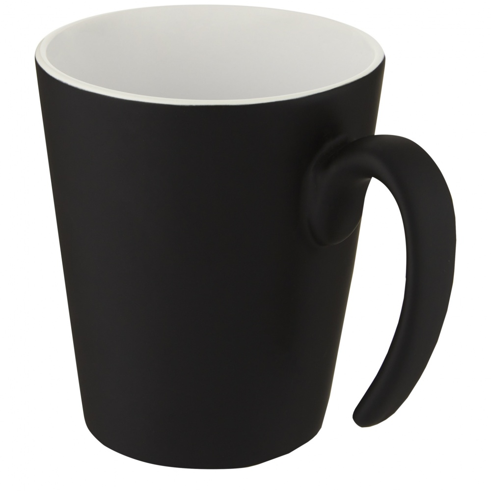 Logo trade business gift photo of: Oli 360 ml ceramic mug with handle