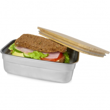 Logotrade advertising product picture of: Tite stainless steel lunch box with bamboo lid