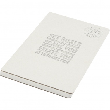 Logo trade promotional merchandise photo of: Dairy Dream A5 size reference recycled milk cartons spineless notebook