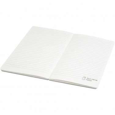 Logo trade promotional giveaways picture of: Dairy Dream A5 size reference recycled milk cartons spineless notebook