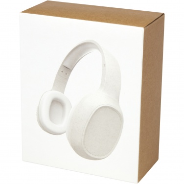 Logotrade promotional item image of: Riff wheat straw Bluetooth® headphones with microphone
