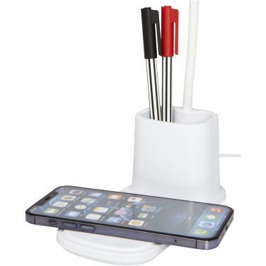 Logotrade promotional items photo of: Bright desk lamp and organizer with wireless charger