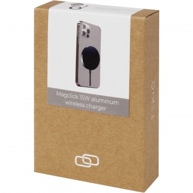 Logo trade advertising products image of: Magclick 15W aluminium wireless charger