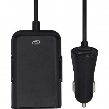 Logotrade corporate gift picture of: Pilot dual car charger with QC 3.0 dual back seat extended charger