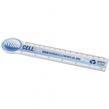 Logo trade promotional giveaways picture of: Tait 15 cm circle-shaped recycled plastic ruler 