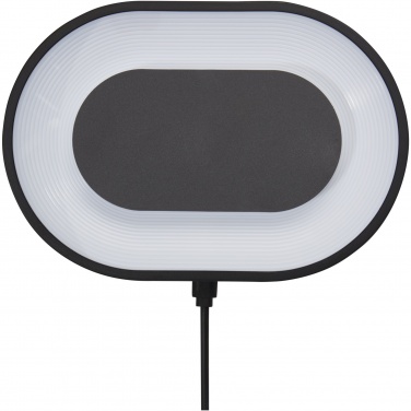Logo trade promotional merchandise picture of: Ray wireless charging pad with RGB mood light