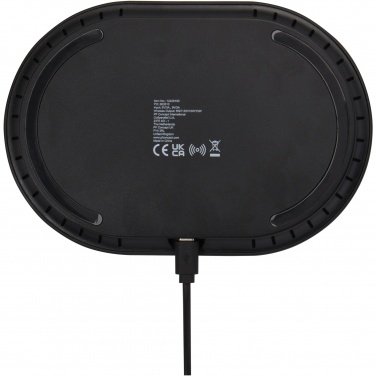 Logo trade promotional gift photo of: Ray wireless charging pad with RGB mood light
