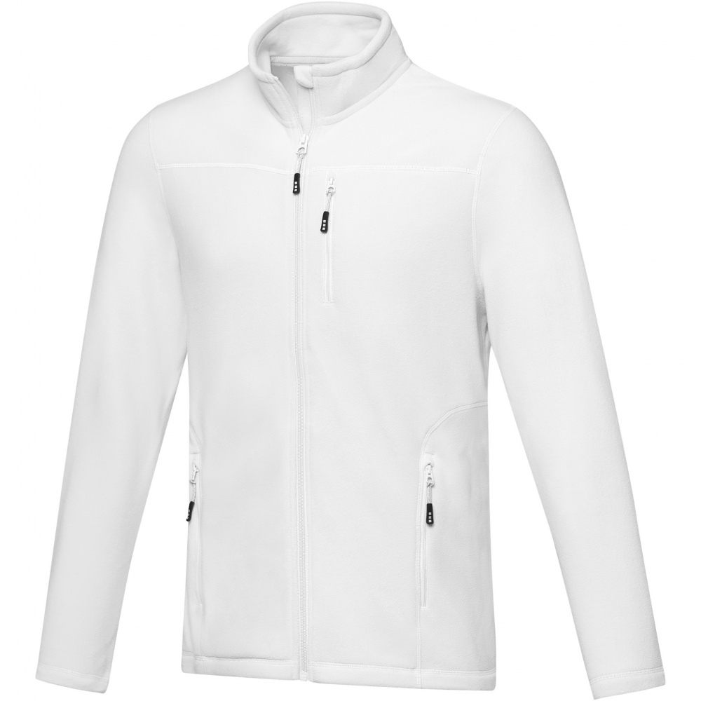 Logo trade advertising products image of: Amber men's GRS recycled full zip fleece jacket