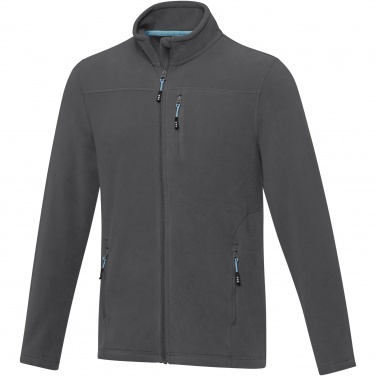 Logo trade promotional merchandise picture of: Amber men's GRS recycled full zip fleece jacket