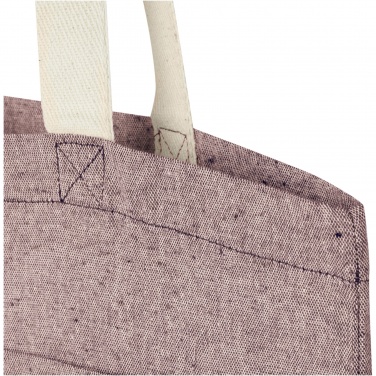 Logo trade promotional gift photo of: Pheebs 150 g/m² recycled cotton tote bag with front pocket 9L