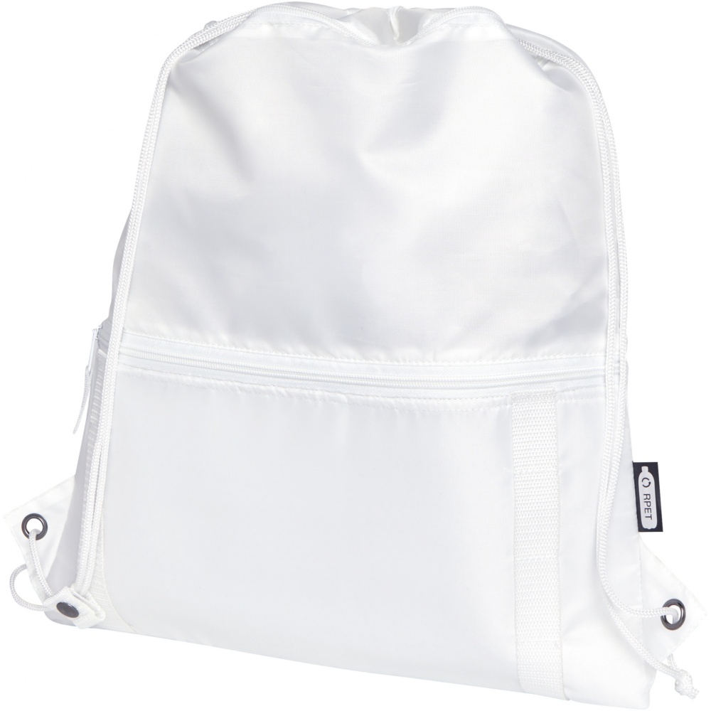 Logo trade corporate gifts picture of: Adventure recycled insulated drawstring bag 9L