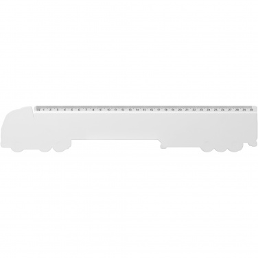 Logotrade promotional products photo of: Tait 30cm lorry-shaped recycled plastic ruler