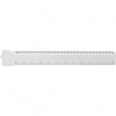 Logotrade promotional product picture of: Tait 30cm house-shaped recycled plastic ruler