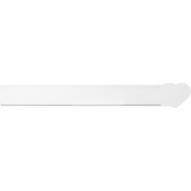 Logo trade promotional products image of: Tait 30cm heart-shaped recycled plastic ruler