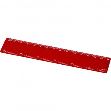 Logo trade advertising products image of: Refari 15 cm recycled plastic ruler