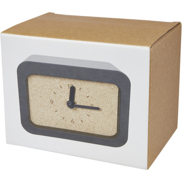 Logo trade business gift photo of: Momento wireless limestone charging desk clock
