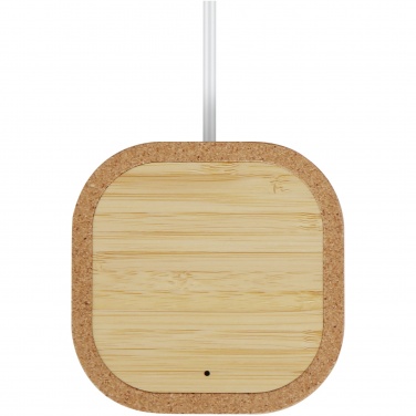 Logo trade promotional products image of: Cerris 15W cork wireless charging pad