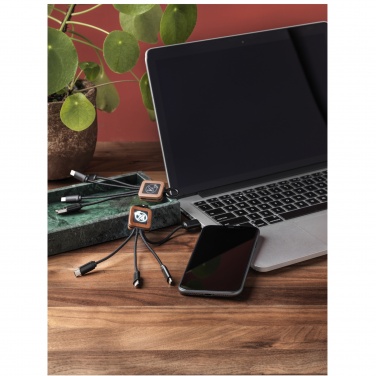 Logo trade promotional gift photo of: SCX.design C19 wooden easy to use cable
