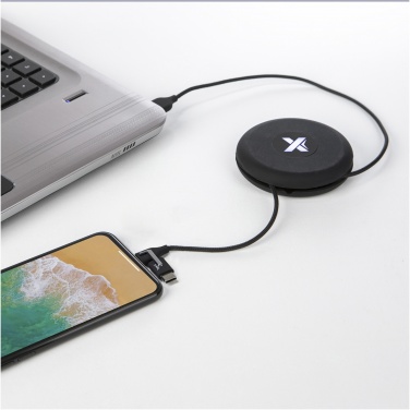 Logotrade promotional item picture of: SCX.design C18 3-in-1 travel light-up cable