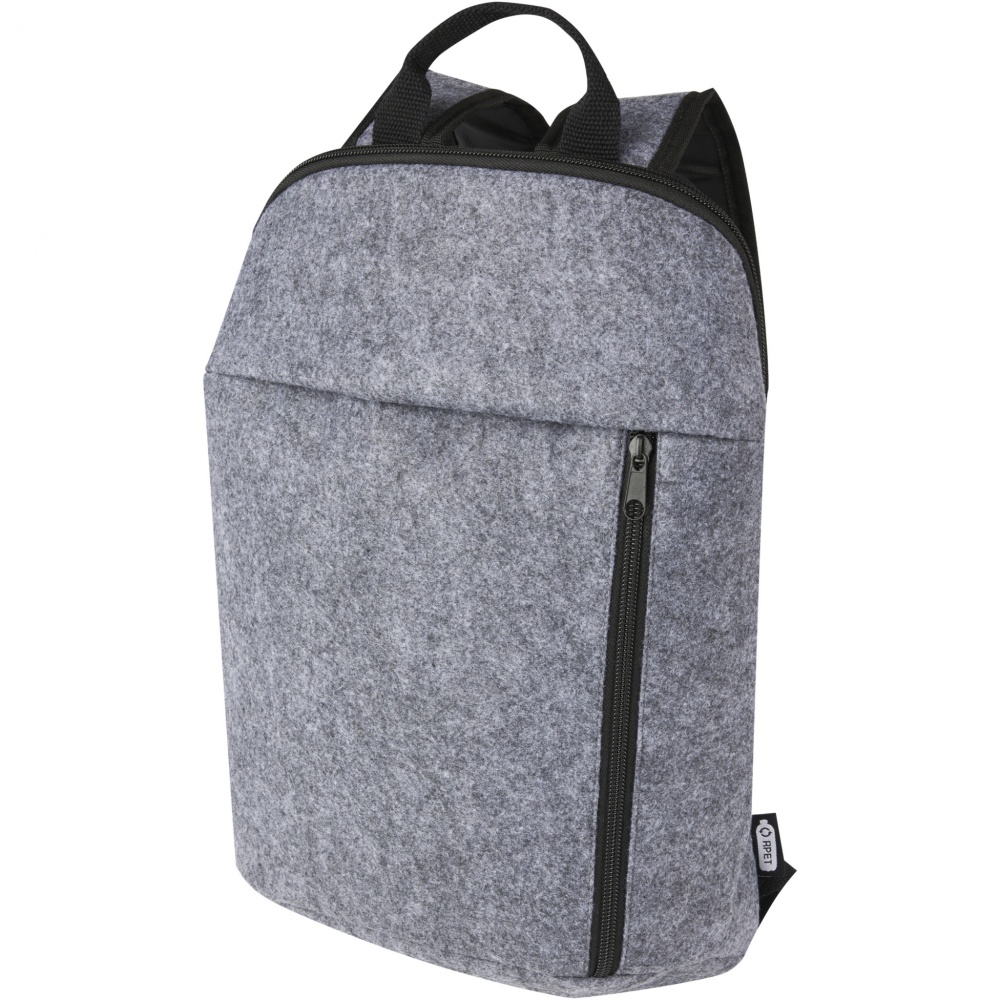 Logo trade business gifts image of: Felta GRS recycled felt cooler backpack 7L