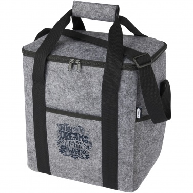 Logo trade promotional products image of: Felta GRS recycled felt bottle cooler bag 21L