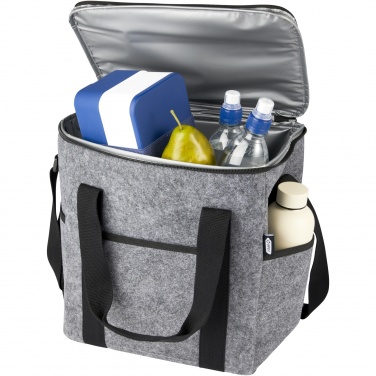 Logo trade promotional products image of: Felta GRS recycled felt bottle cooler bag 21L