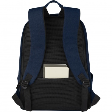 Logotrade promotional gift image of: Joey 15.6" GRS recycled canvas anti-theft laptop backpack 18L