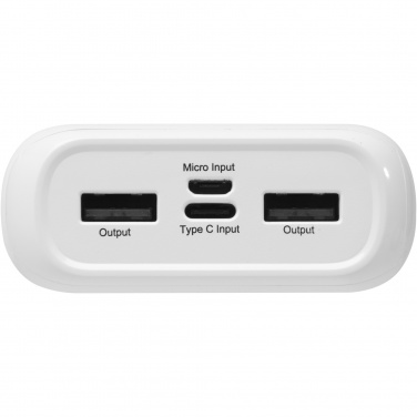 Logo trade corporate gifts image of: Electro 20.000 mAh recycled plastic power bank 