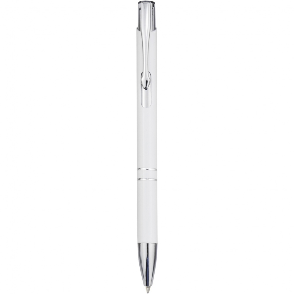 Logo trade promotional giveaways image of: Moneta recycled aluminium ballpoint pen