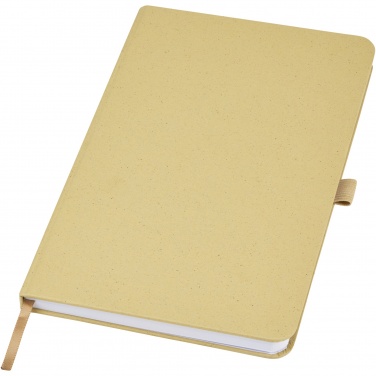 Logo trade corporate gifts image of: Fabianna crush paper hard cover notebook