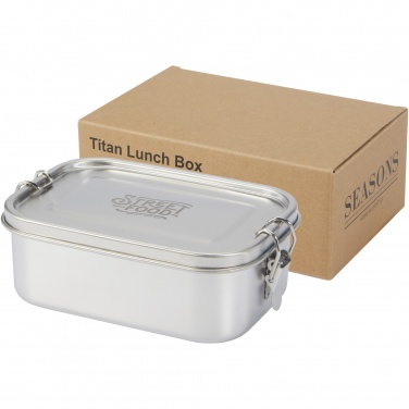 Logo trade promotional items image of: Titan recycled stainless steel lunch box