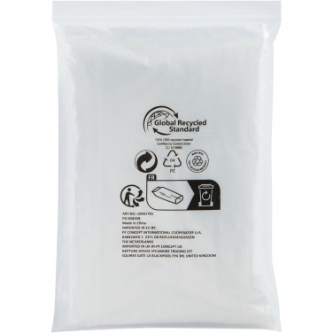 Logo trade promotional product photo of: Mayan recycled plastic disposable rain poncho with storage pouch