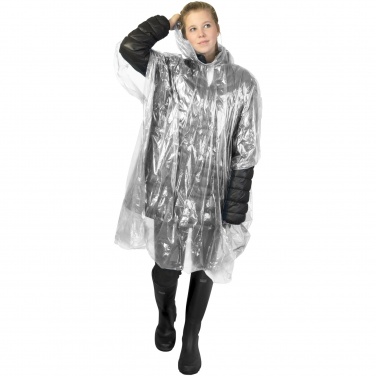 Logotrade business gifts photo of: Mayan recycled plastic disposable rain poncho with storage pouch