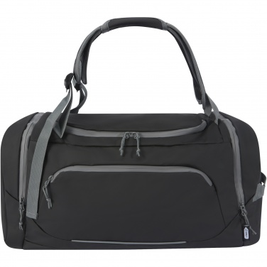 Logo trade business gift photo of: Aqua GRS recycled water resistant duffel backpack 35L