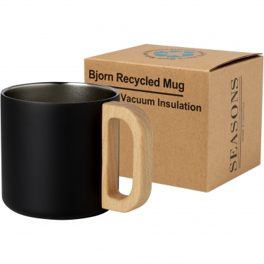 Logo trade advertising products image of: Bjorn 360 ml RCS certified recycled stainless steel mug with copper vacuum insulation