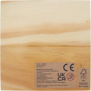 Logotrade promotional giveaways photo of: Strobus wooden tic-tac-toe game