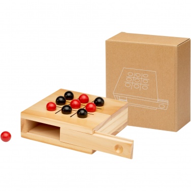Logo trade promotional products image of: Strobus wooden tic-tac-toe game