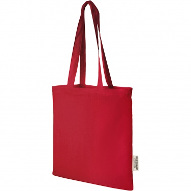 Logo trade promotional items picture of: Madras 140 g/m2 GRS recycled cotton tote bag 7L